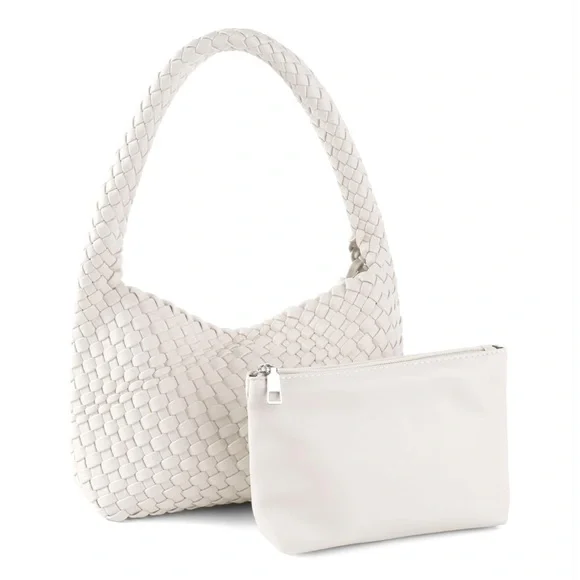 Elegant Cream Woven Women's Bag - Picture 9 of 14